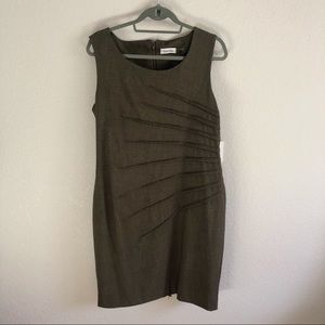 Olive Calvin Klein Dress Size 14